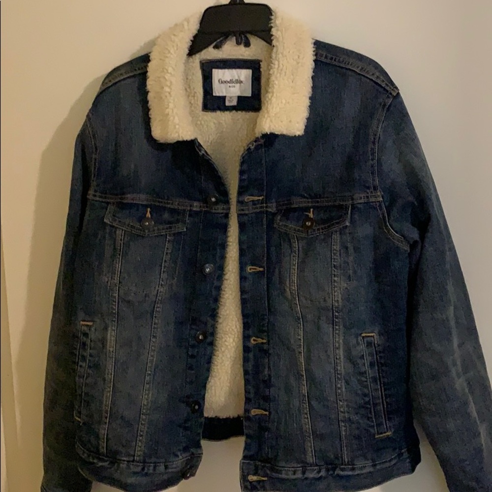 Goodfellow & Co Denim Sherpa Jacket